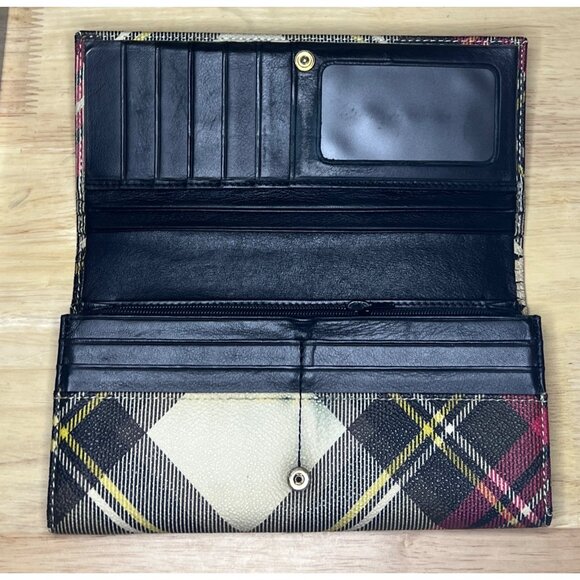 Vivienne Westwood Tartan Check Wallet With Gold Orb Logo - Picture 7 of 15